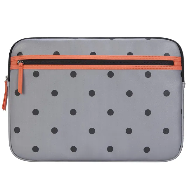 targus-arts-edition-15-6-laptop-sleeve-polka-dot-gray-salmon-tss999gl image 1