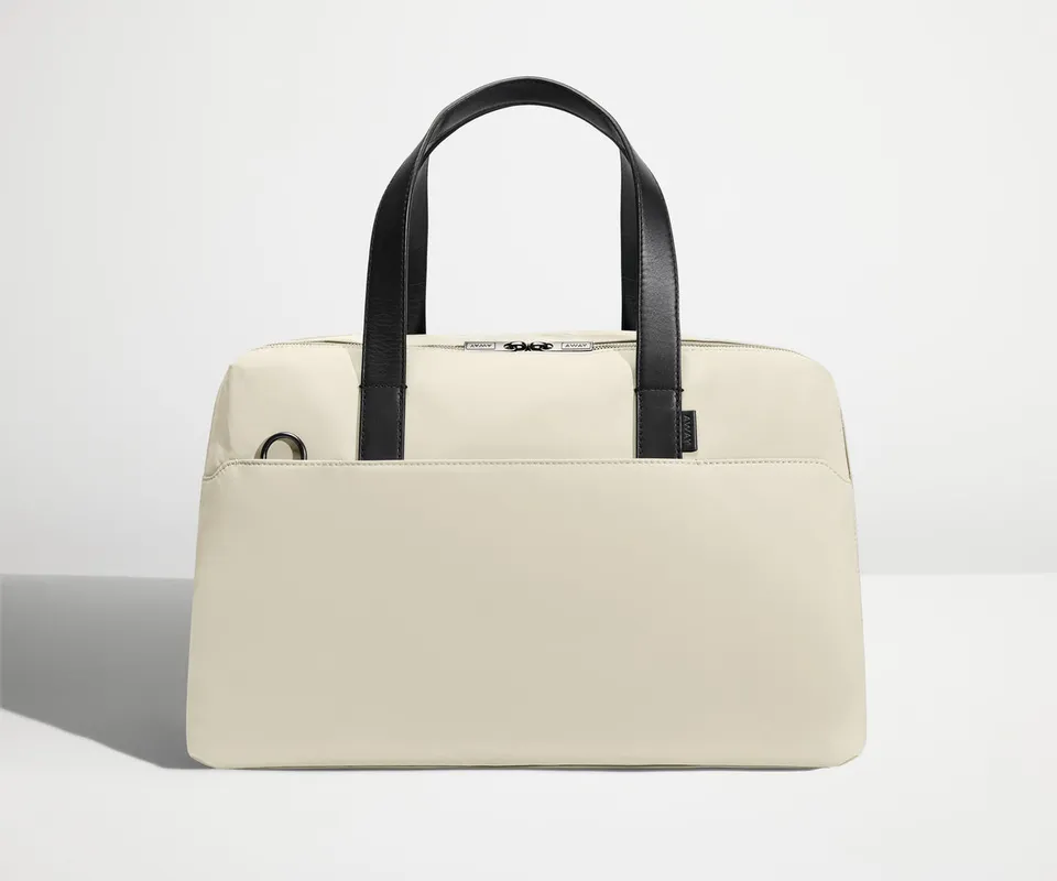 away-the-overnight-bag-in-salt-white-lightweight-duffel-for-quick-getaways image 1