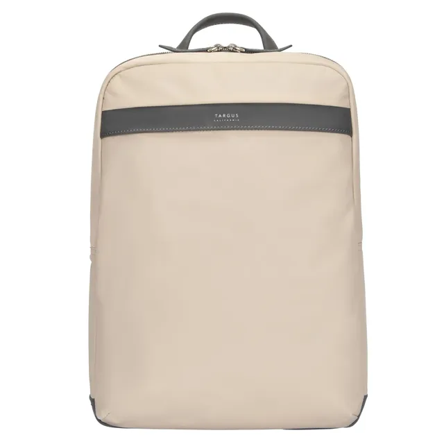 targus-15-newport-laptop-backpack-in-tan-water-repellent-nylon-fits-up-to-15-lap image 1