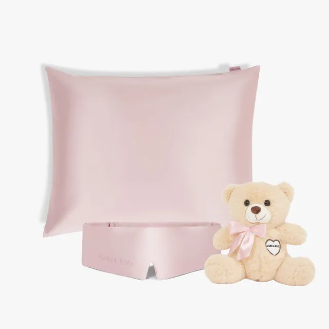 dore-rose-kids-deep-sleep-bundle-mulberry-silk-sleep-mask-pillowcase-set-for-chi image 1