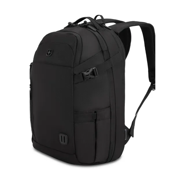 swissgear-hybrid-30l-travel-backpack-fits-16-laptop-black image 1