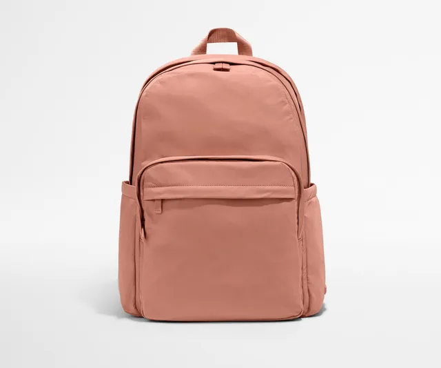 away-large-featherlight-backpack-in-clay-pink-travel-ready-laptop-backpack image 1