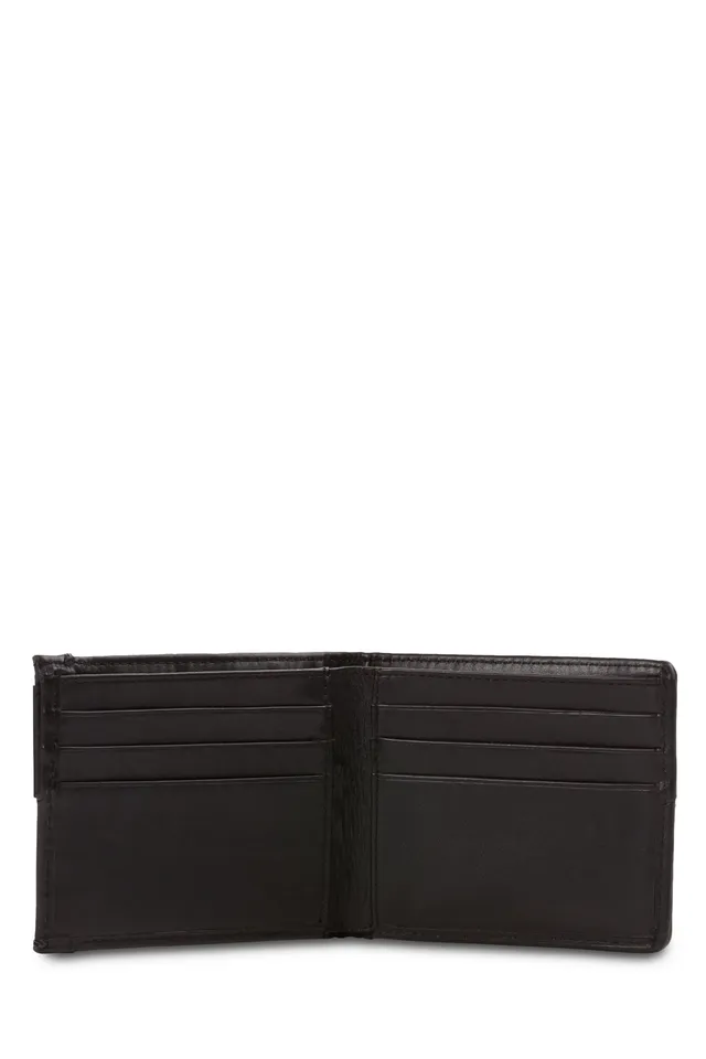 swissgear-nylon-inlay-bifold-wallet-leather-trim-6-card-slots image 1
