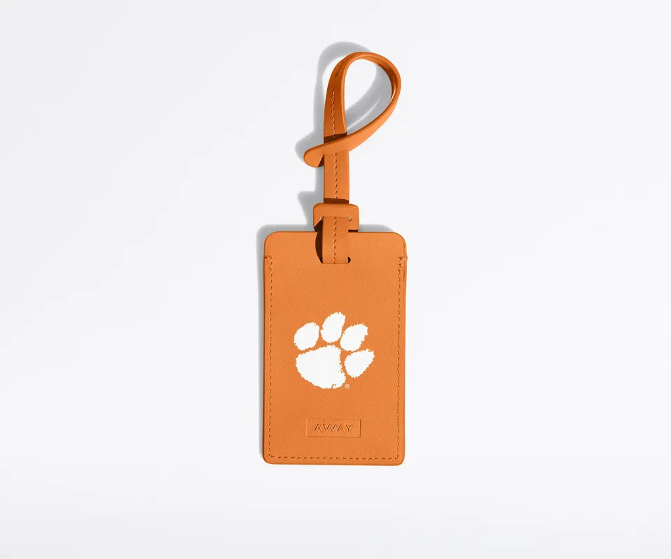 away-collegiate-luggage-tag-in-clemson image 1