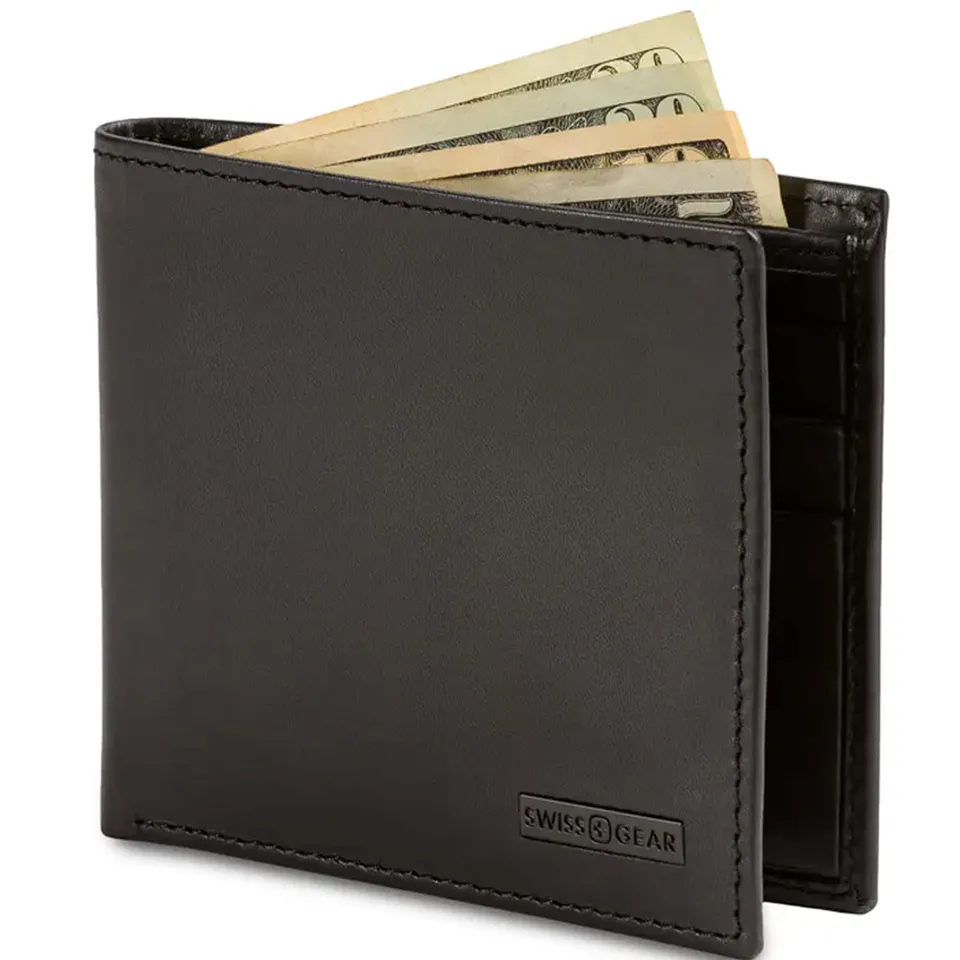 swissgear-genuine-napa-leather-slim-passcase-wallet-black image 1