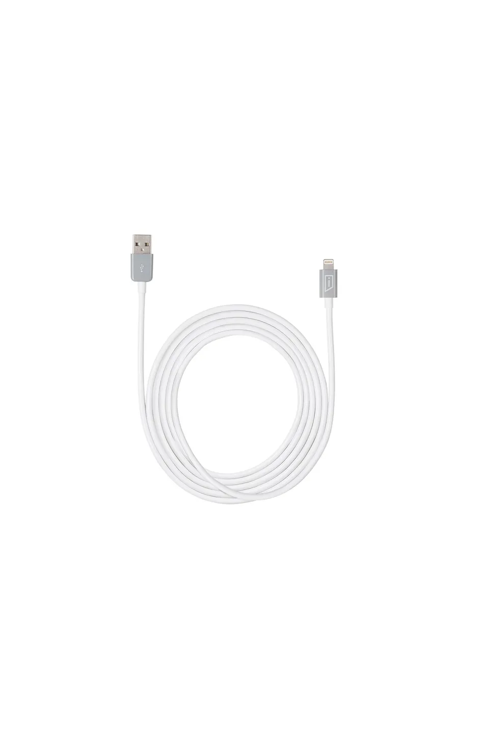 targus-acc96905cai-lightning-sync-charge-cable-6-5-feet-white-grey image 1