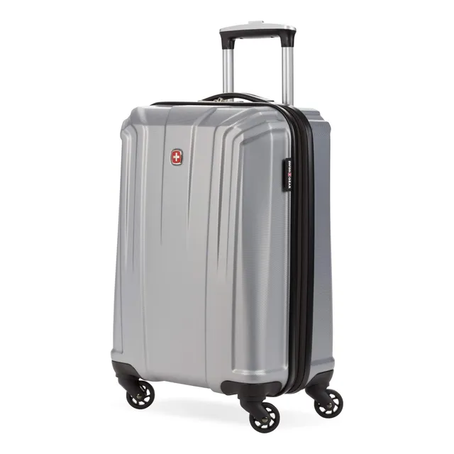 swissgear-3750-hardside-carry-on-spinner-luggage-18-5-inch-silver image 1