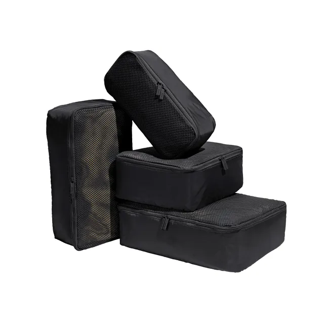 away-insider-packing-cubes-set-of-4-lightweight-travel-organizers-jet-black image 1