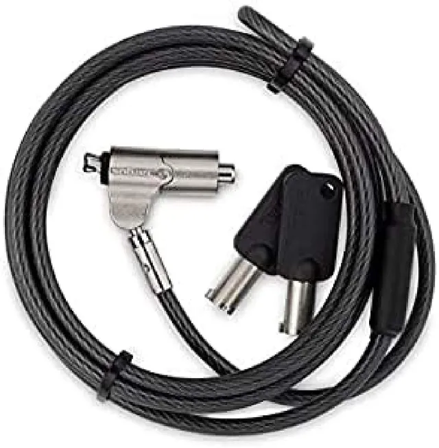 targus-defcon-trapezoid-keyed-cable-lock-for-laptop-and-desktop-security-asp65gl image 1