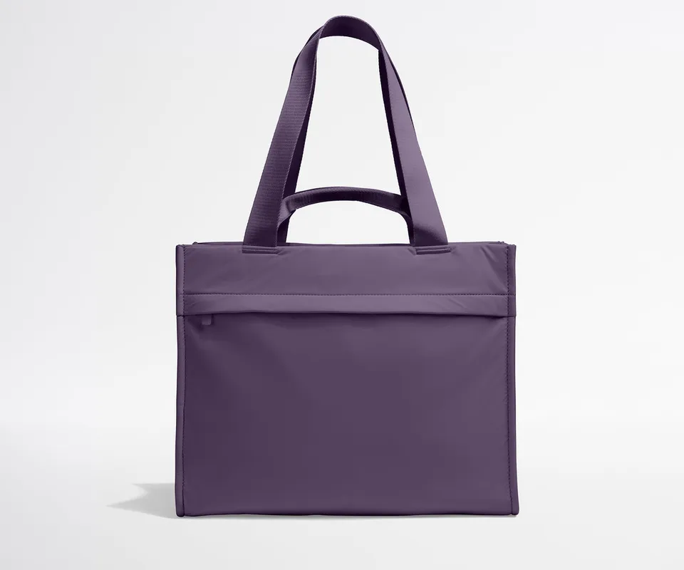 away-featherlight-daily-tote-in-misty-purple-water-repellent-travel-tote-with-la image 1