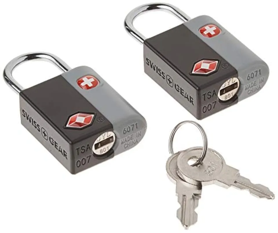 swissgear-tsa-approved-travel-sentry-luggage-locks-set-of-2-with-keys-black image 1