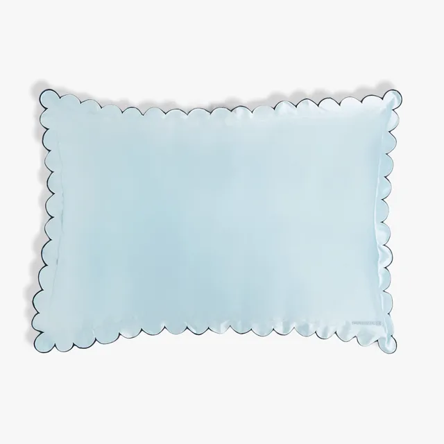 dore-rose-scalloped-silk-pillowcase image 1