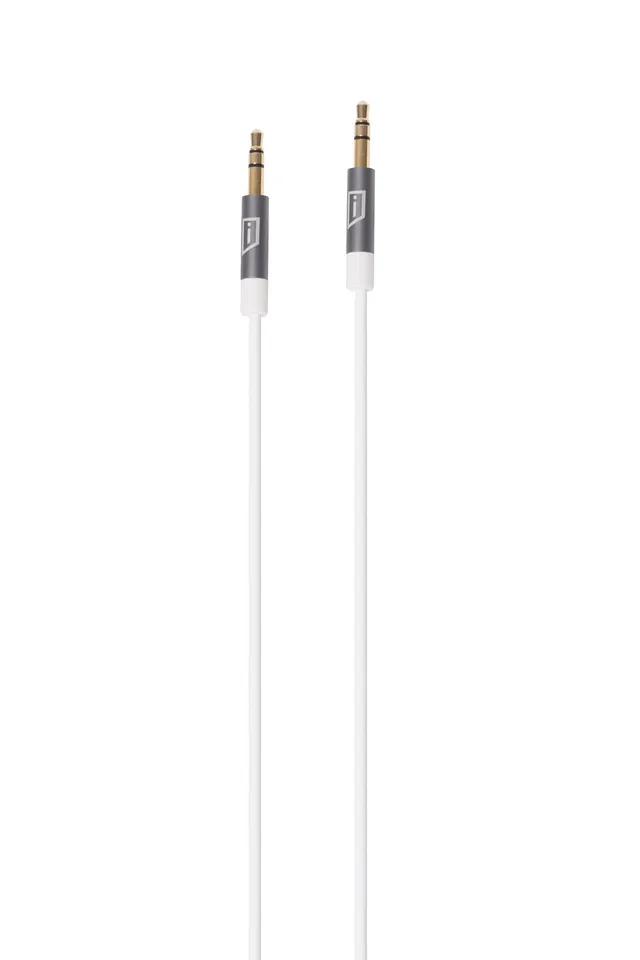 targus-aluminum-3-5mm-aux-audio-cable-5-feet-space-grey-white-acc100009cai image 1