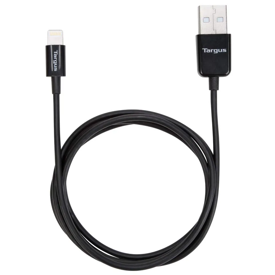 targus-sync-charge-lightning-cable-1-meter-black-mfi-certified-for-iphone-ipad-a image 1