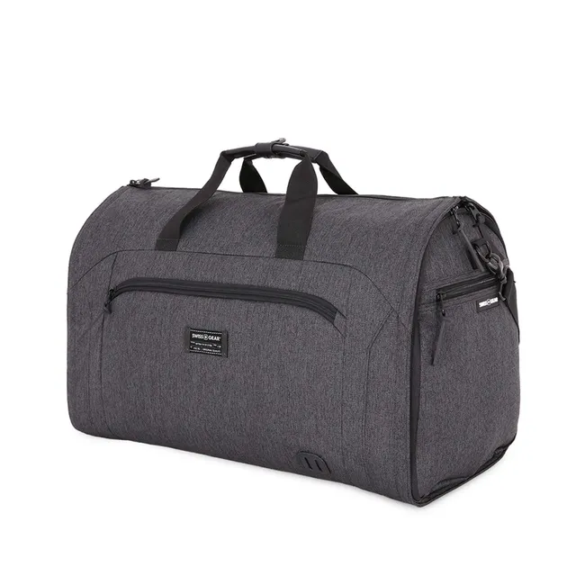 swissgear-23-folding-garment-duffel-bag-with-suit-carrier-heather-grey image 1