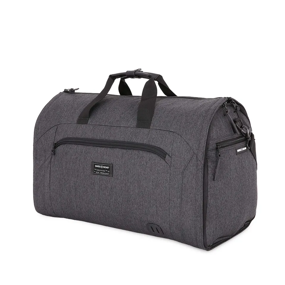 swissgear-23-folding-garment-duffel-bag-with-suit-carrier-heather-grey image 1