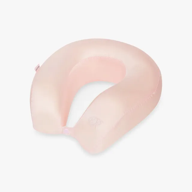 dore-rose-silk-travel-pillow-23-momme-mulberry-silk-with-memory-foam-n-03-rose-l image 1