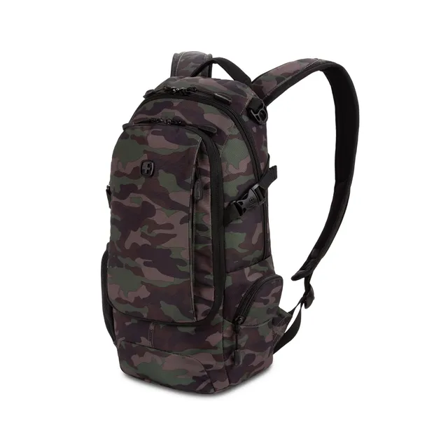 swissgear-city-pack-backpack-slim-profile-camo-green-15-9l-18-inch image 1