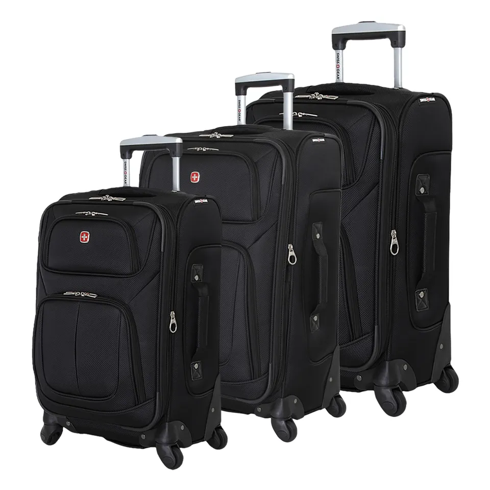 swissgear-sion-softside-expandable-spinner-3-piece-luggage-set-carry-on-medium-l image 1