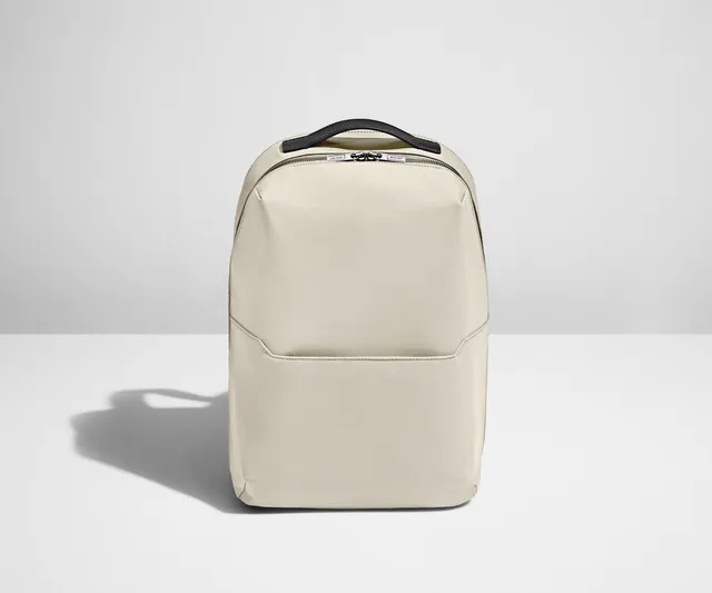 away-the-everywhere-zip-backpack-in-salt-white-with-padded-16-laptop-pocket image 1
