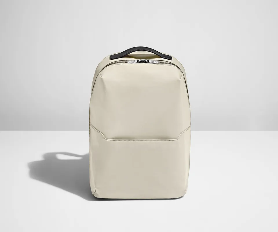 away-the-everywhere-zip-backpack-in-salt-white-with-padded-16-laptop-pocket image 1