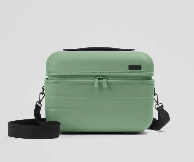 away-train-case-in-sea-green-durable-polycarbonate-hardshell-organizer-with-adju image 1