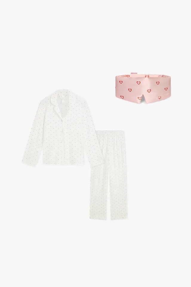dore-rose-sweetheart-tencel-pj-bundle-breathable-sleep-set-for-hot-sleepers image 1