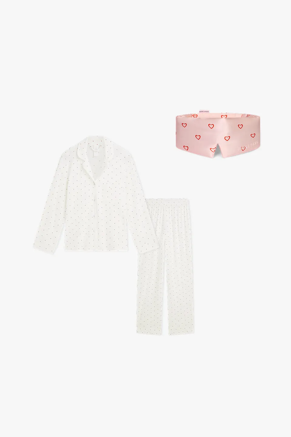 dore-rose-sweetheart-tencel-pj-bundle-breathable-sleep-set-for-hot-sleepers image 1