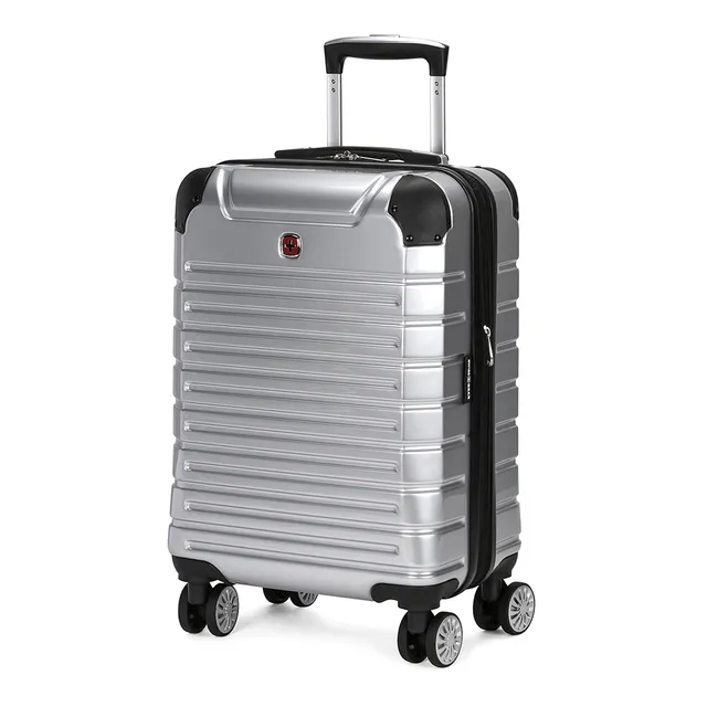 swissgear-7782-19-inch-hardside-expandable-spinner-luggage-silver image 1