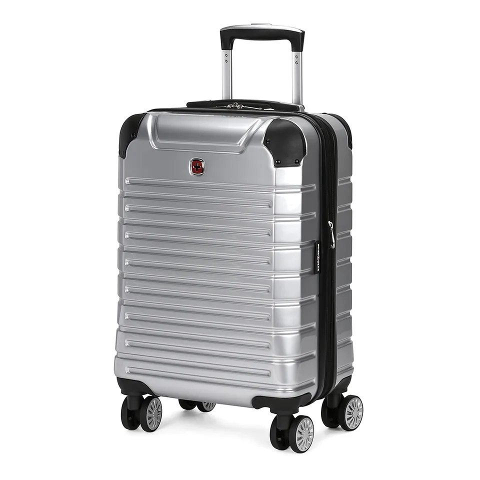 swissgear-7782-19-inch-hardside-expandable-spinner-luggage-silver image 1