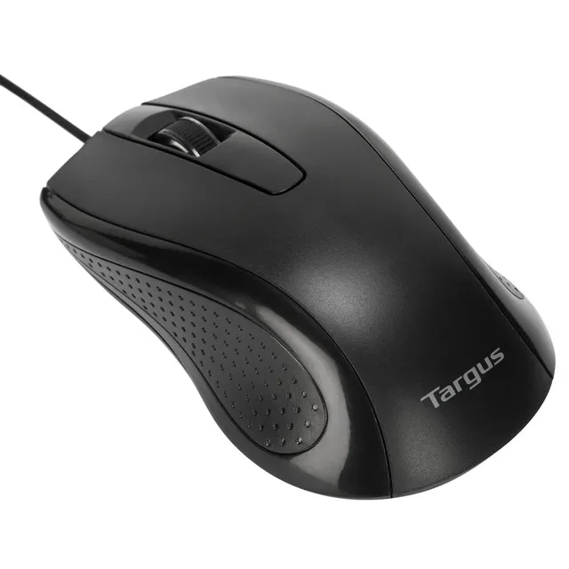 targus-full-size-optical-wired-mouse-black-ergonomic-usb-mouse-with-1-000-dpi-se image 1