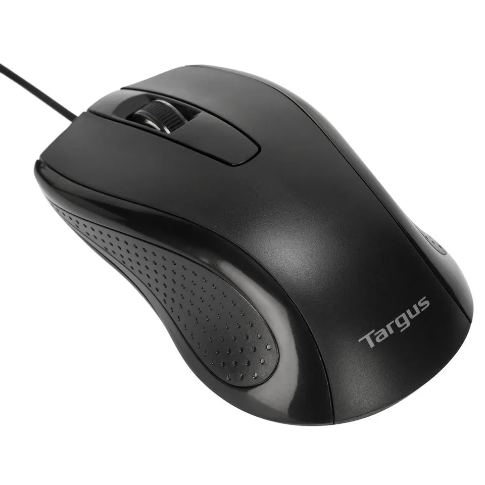 targus-full-size-optical-wired-mouse-black-ergonomic-usb-mouse-with-1-000-dpi-se image 1