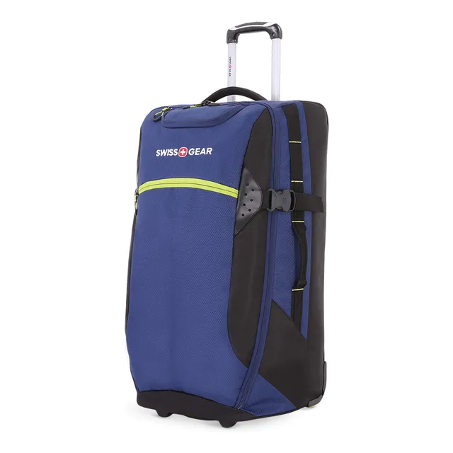 swissgear-apex-exec-wheeled-rolling-duffel-8-day-capacity-soft-shell-blue-green image 1