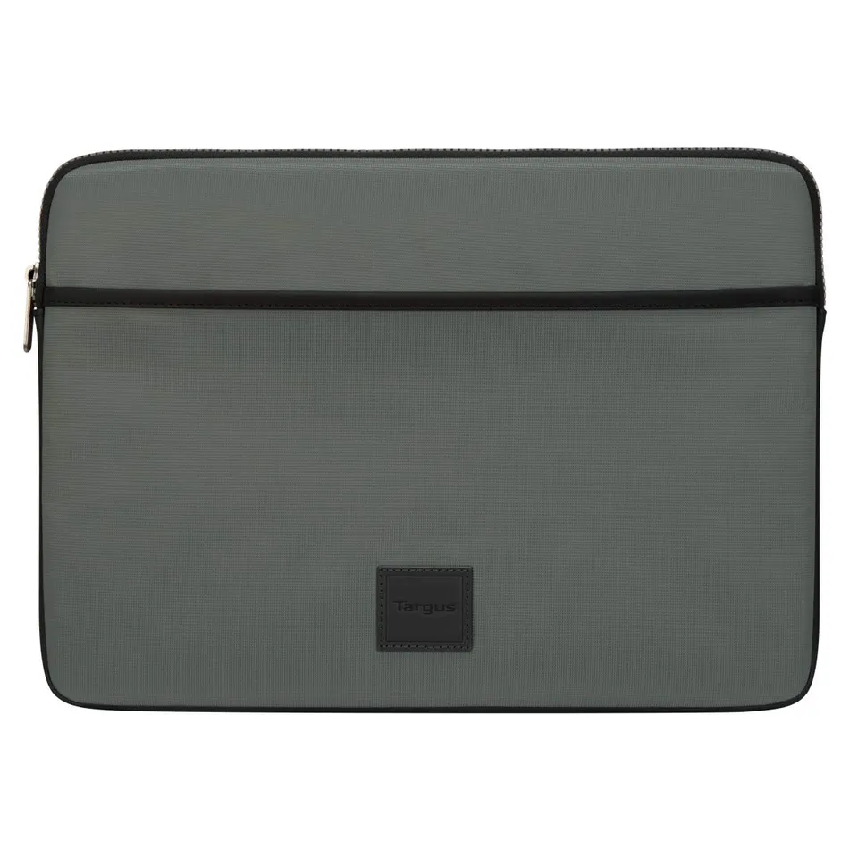 targus-urban-laptop-sleeve-for-14-inch-laptop-weather-resistant-olive-tbs93405gl image 1