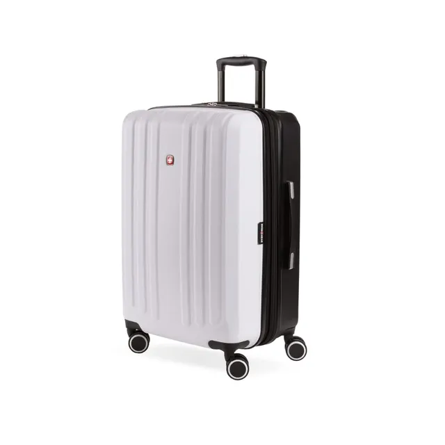 swissgear-8028-hardside-expandable-spinner-luggage-black-white-checked-large-28- image 1