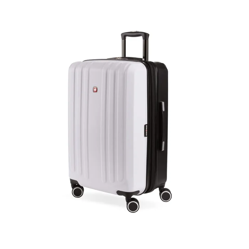 swissgear-8028-hardside-expandable-spinner-luggage-black-white-checked-large-28- image 1
