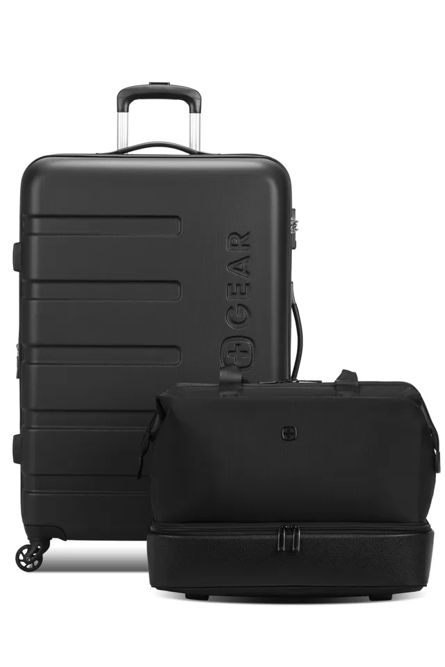 swissgear-signature-large-checked-luggage-with-weekender-travel-tote-abs-hardsid image 1