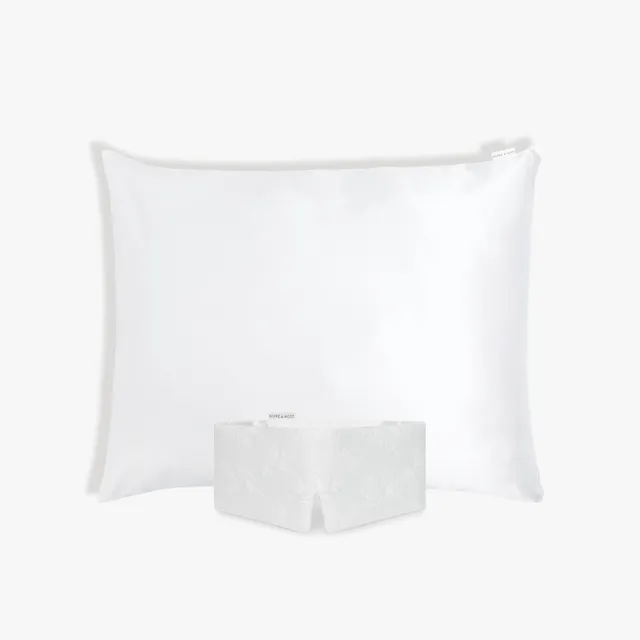 dore-rose-bridal-deep-sleep-bundle-100-mulberry-silk-sleep-mask-pillowcase-set image 1