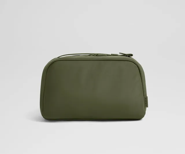 away-large-toiletry-bag-in-olive-green-spacious-travel-organizer-with-exterior-z image 1