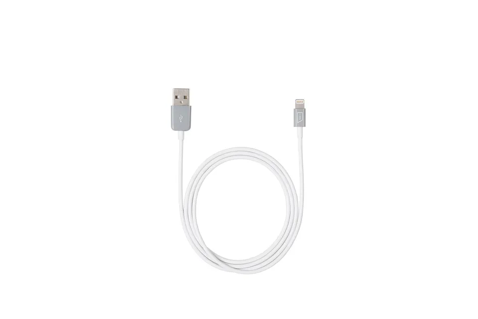 targus-apple-certified-lightning-sync-charge-cable-3-3-ft-white-grey image 1