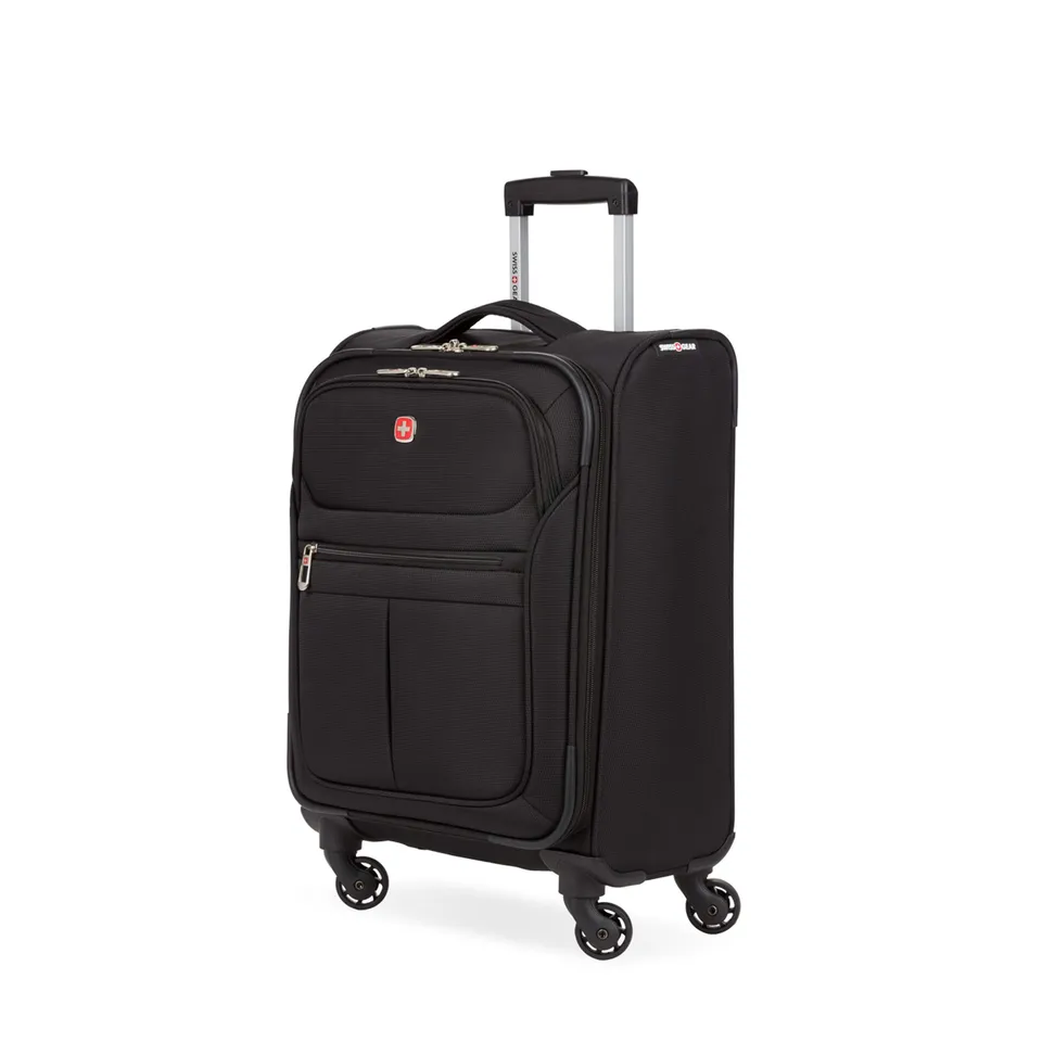 swissgear-4010-softside-spinner-luggage-18-inch-carry-on-black image 1