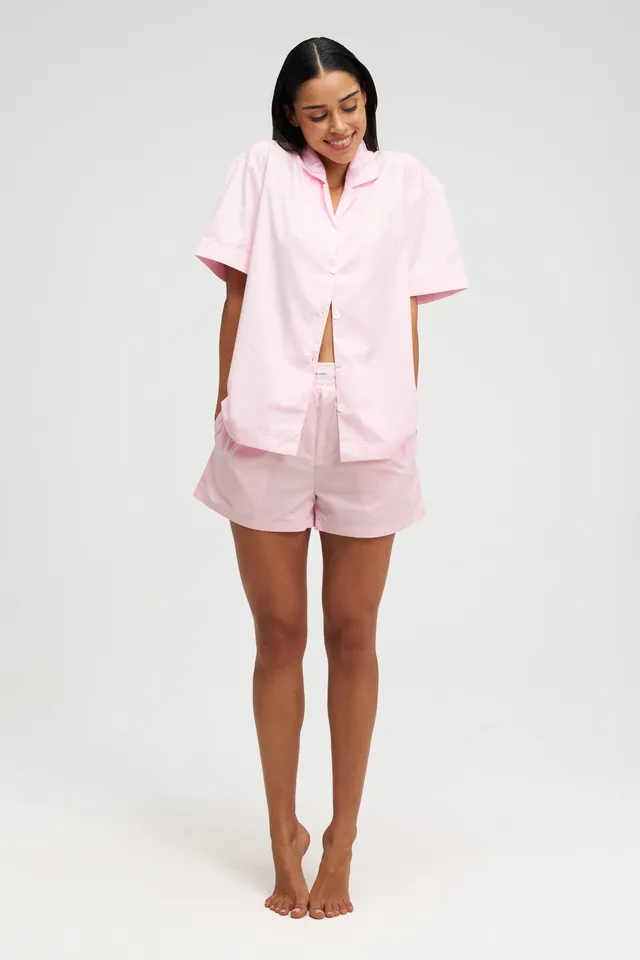 dore-rose-short-premium-striped-pj-set image 1