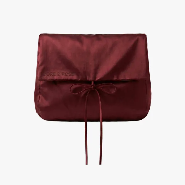dore-rose-silk-pj-travel-pouch-23-momme-mulberry-silk-with-antibacterial-silver- image 1