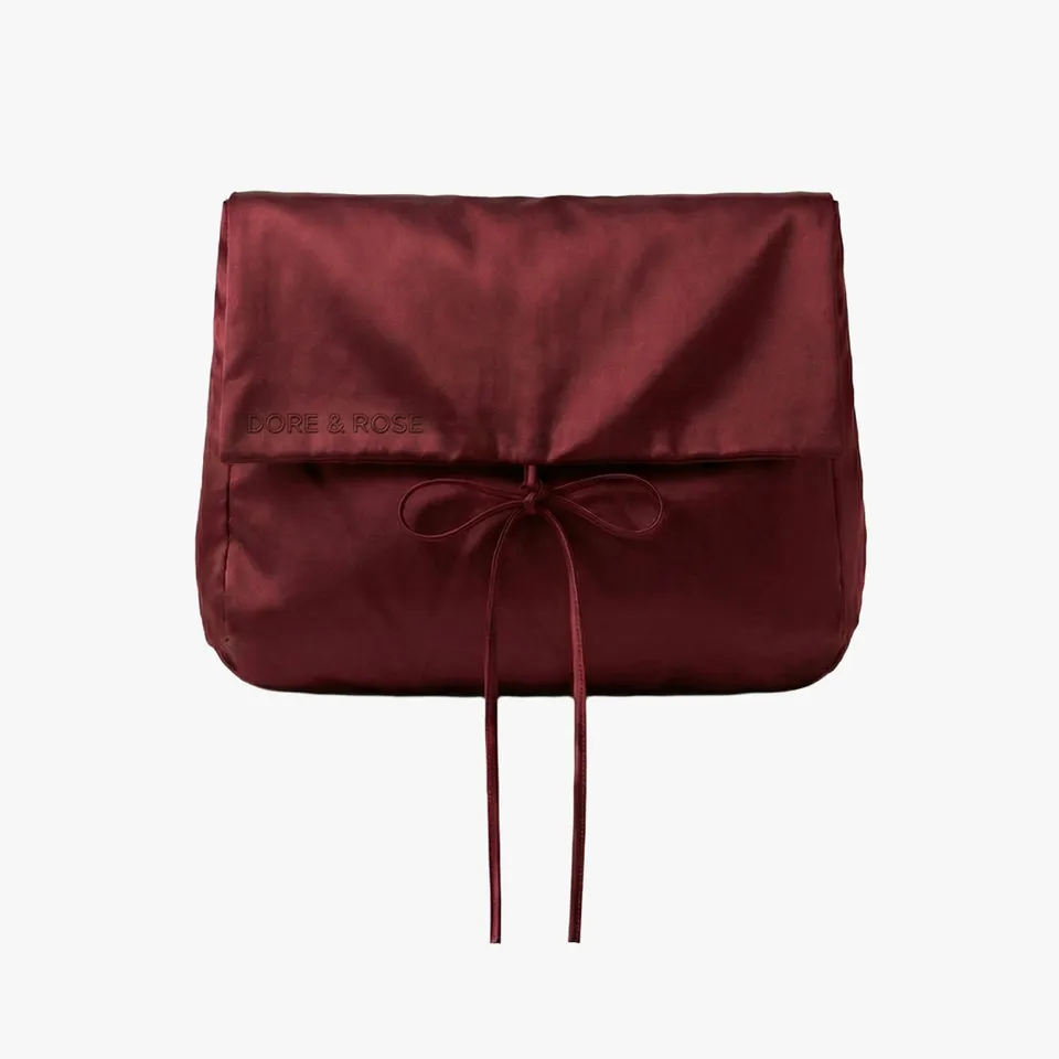 dore-rose-silk-pj-travel-pouch-23-momme-mulberry-silk-with-antibacterial-silver- image 1