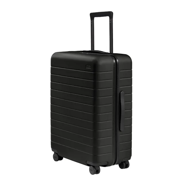 away-medium-checked-luggage-26-inch-polycarbonate-hardside-suitcase-with-whisper image 1