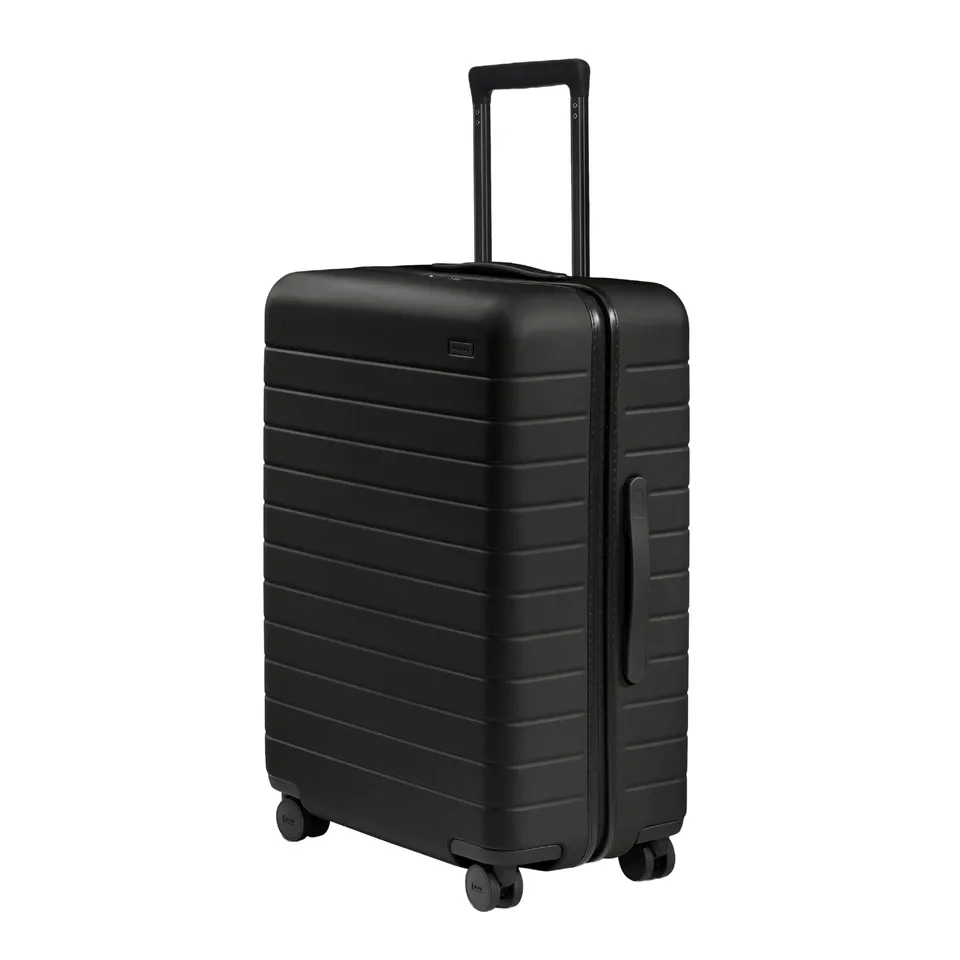away-medium-checked-luggage-26-inch-polycarbonate-hardside-suitcase-with-whisper image 1