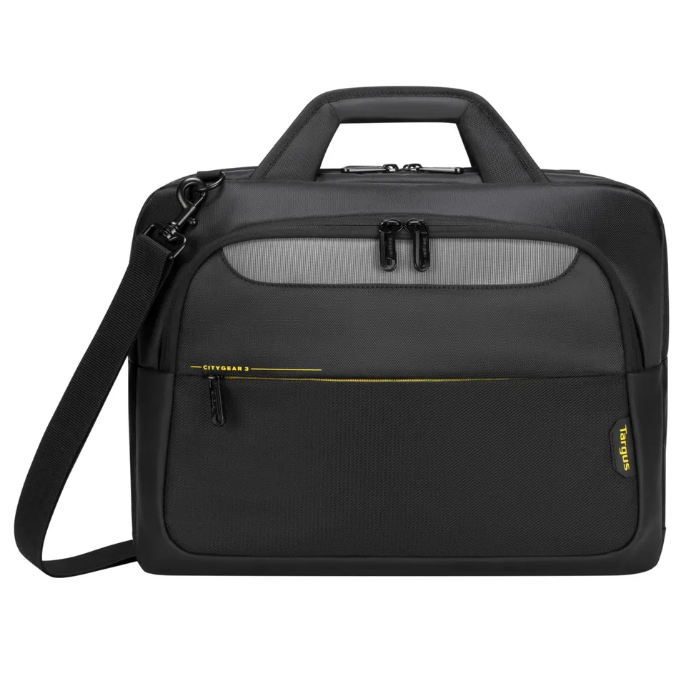 targus-citygear-topload-laptop-case-15-17-3-durable-carrying-case-black-with-dom image 1