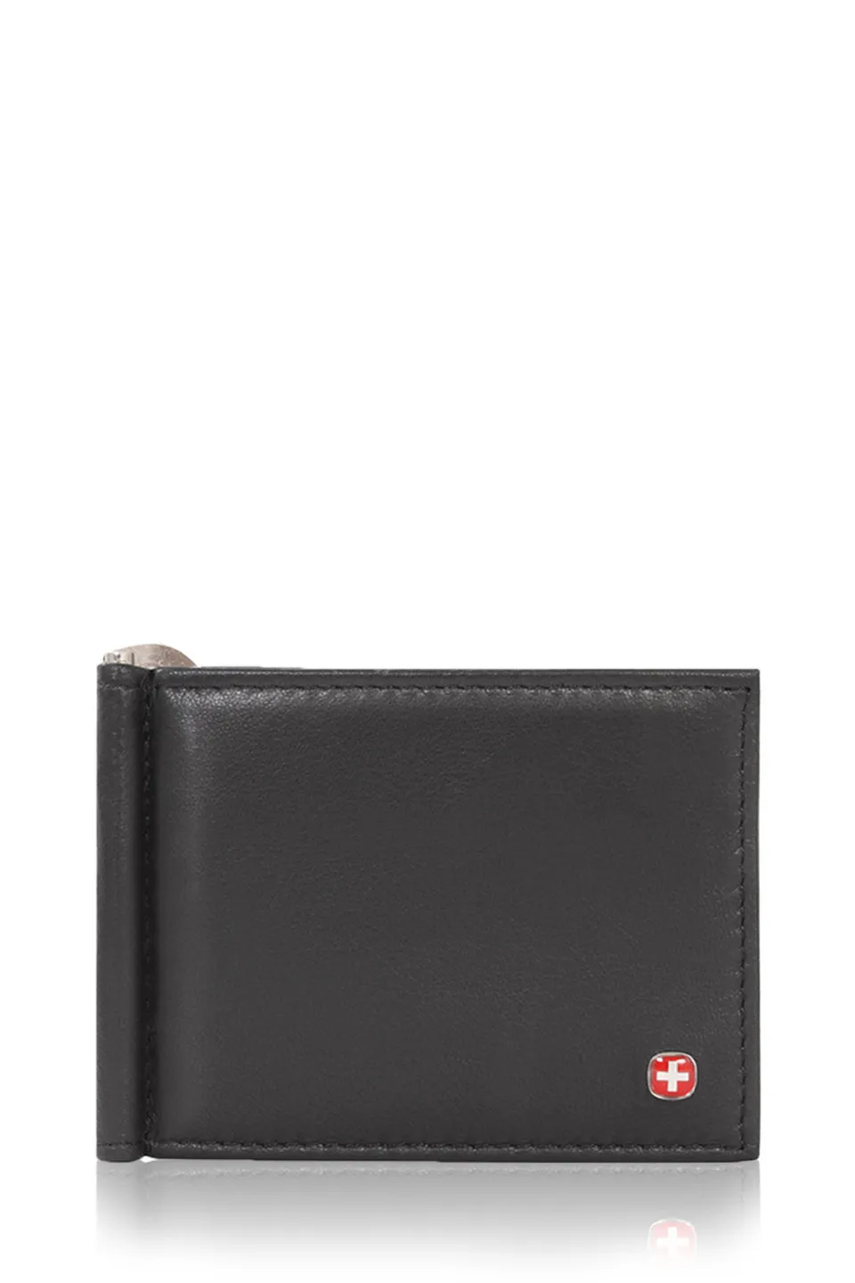swissgear-bifold-money-clip-wallet-slim-leather-bifold-wallet-with-money-clip image 1