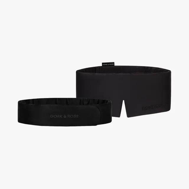 dore-rose-silk-sleep-mask-headband-duo image 1