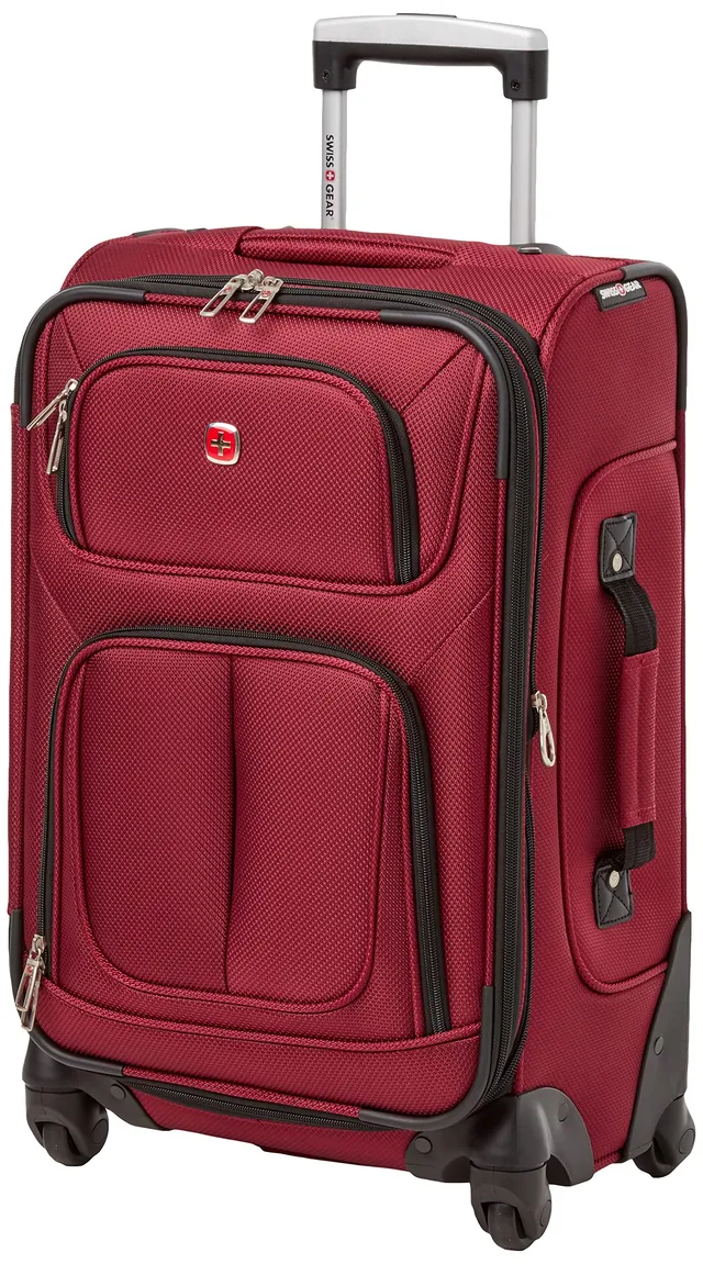 swissgear-sion-softside-expandable-carry-on-spinner-luggage-21-inch-burgundy image 1